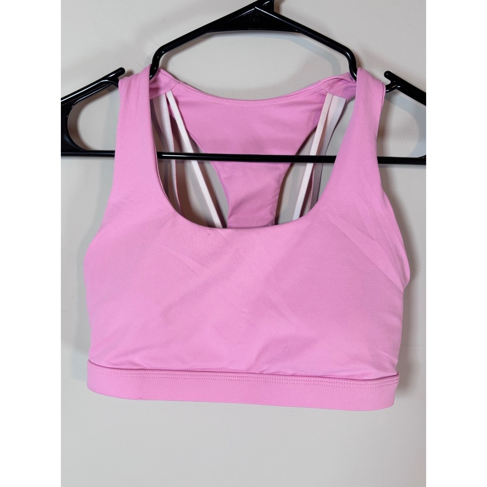 Fabletics Pink Racerback Sports Bra XS BA2043735-7273-17020 Strappy Athletic Top